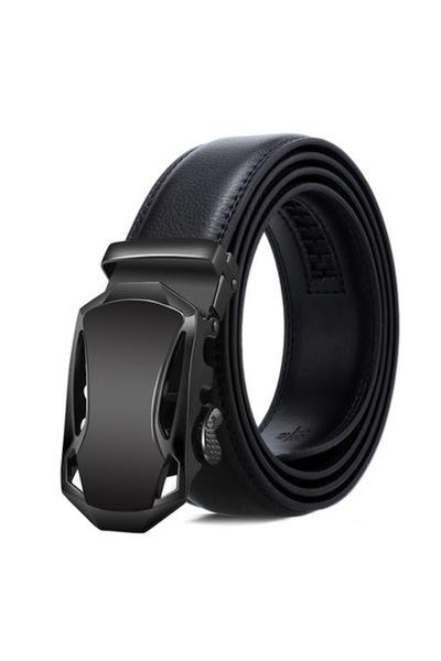 OEM Curea bărbătească CB5NN, cataramă automată, reglabilă, 125 cm, neagră