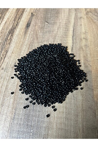 Mos Tespih 25 Gram Siyah Kum Boncuk 2x3mm Takı Boncuğu