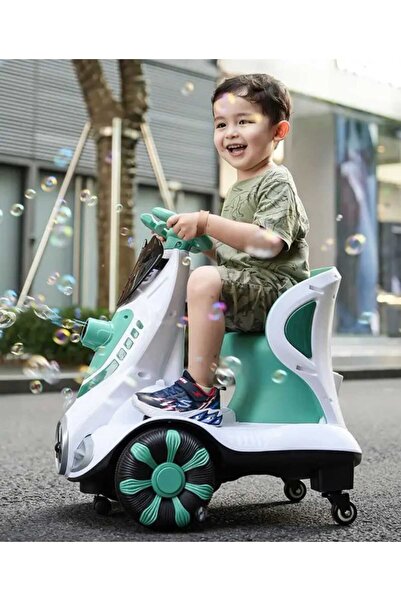 LULLS سكوتر الاطفال التريند المميز ياتي بمحركين و2 بطاريه ومطلق فقاعات ودوران 360 درجة, ريموت كنترول