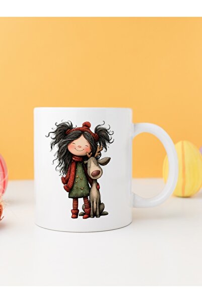 IŞILAY PROMOSYON كوب على شكل غزال لعيد الميلاد للفتيات موديل 19