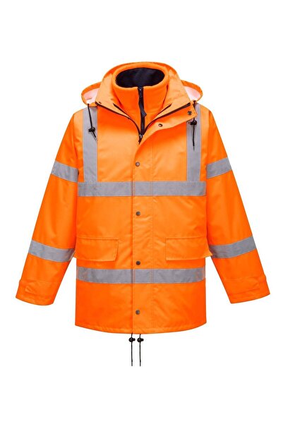 PORTWEST -RT63 M HiVis Breathable Traffic Jacket (Interactive) Orange