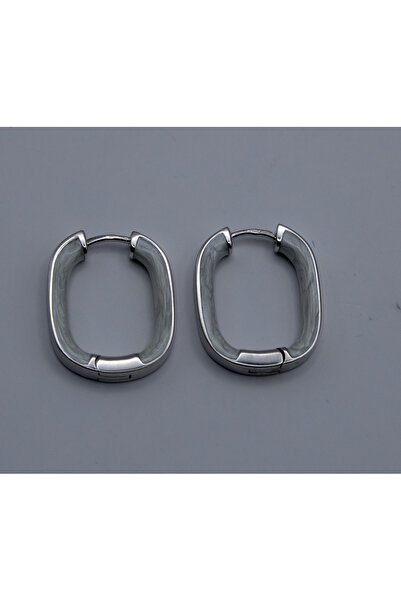 Velvet Cercei din argint 925 cu email alb perlat – Design modern și elegant