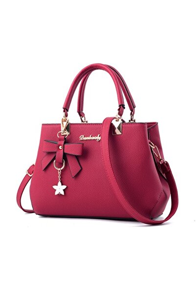 OEM Γυναικεία τσάντα χειρός με μενταγιόν με λουλούδια