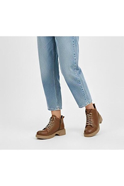 MİRATERLİK ORTOPEDİK TERLİK VE AYAKKABI Mira Women's Leather Boots Orthopedic Sole Extra Comfortable Special Thermolight Sole Boots