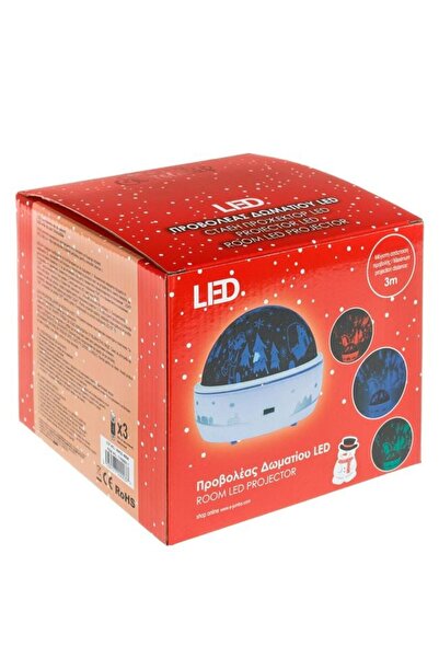 Led Proiector de craciun pentru camera copiilor cu culori schimbabile ø13x10.5cm