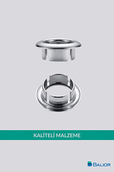 BALİOR LAVABO SU TAŞMA YÜZÜĞÜ PARLAK KROM