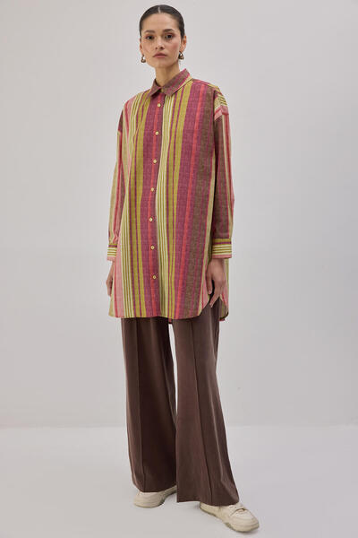 Touché Privé STRIPED LONG SHIRT