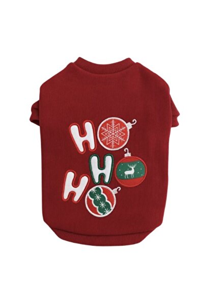 GedyCo Hohoho Bordo Small Breed Dog Stretch Fabric Sweatshirt