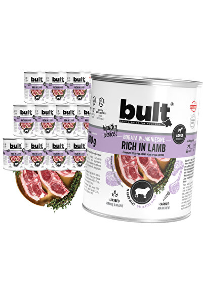 Other MOKRA KARMA DLA PSA BULT PUSZKA BOGATA W JAGNIĘCINĘ ZESTAW 12x800G