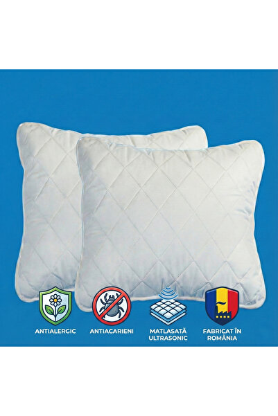 Boema Home Deco Set 2 pernute antialergice, lavabil la 90 °C, 40x40 cm
