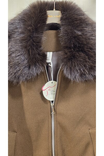 Park Moda Γούνινο πέτο με γκοφρέ μπουφάν