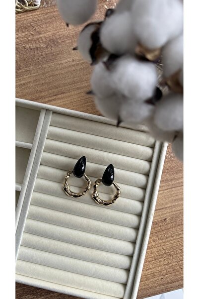 Rüya Drop Detail Hoop Earrings