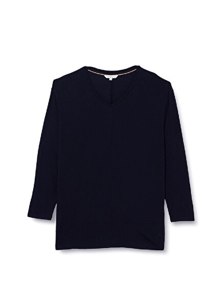 TRIANGLE Blouse, Dark Navy Blue