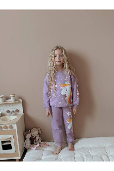 MİNİKO KİDS Girl's Unicorn Modeled 3-Ply Set