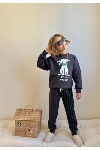 MİNİKO KİDS Boy's 3-Piece Sh Fleece-Lined Amigo Tracksuit Set