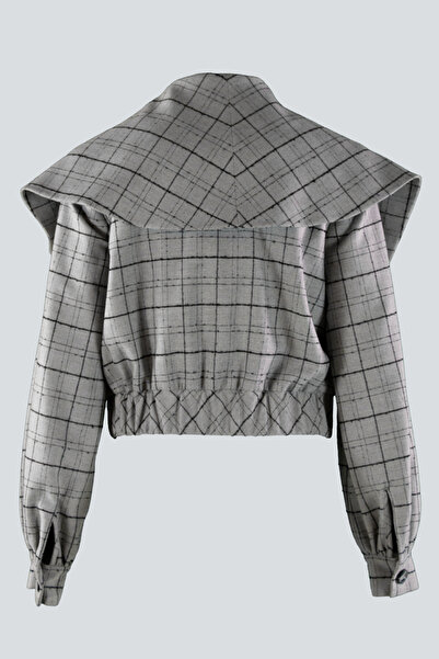 IDYL Navy Collar Bomber Jacket