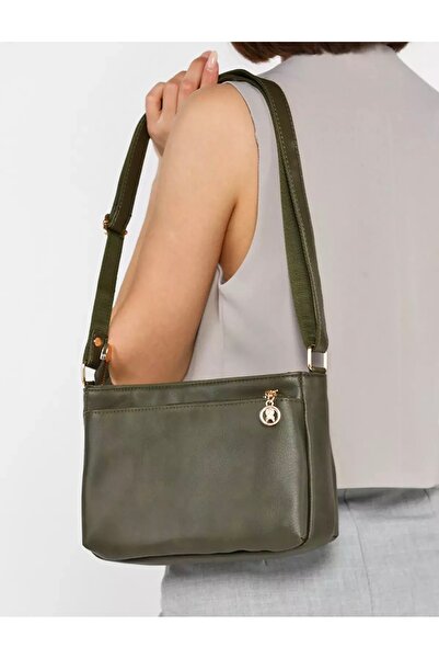 MERİÇ ÇANTA Women's Black Multi-Eyed Faux Leather Crossbody Bag