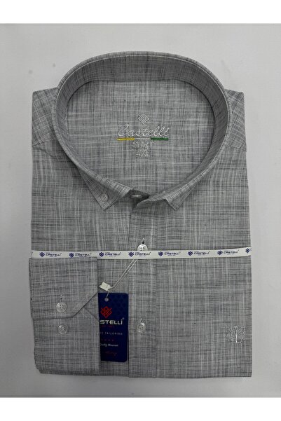 Castelli New Season Linen Plus Size Comfortable Men's Shirt