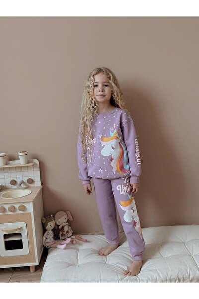 MİNİKO KİDS Girl's Unicorn Modeled 3-Ply Set