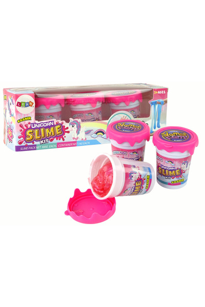 Toybox Glitter Slime Unicorns DIY Soft 3 Colors – Fluffy, Glitter Slime, Non-Sticky Sensory Toy for Kids