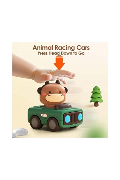 Generic Press and Go Car Toys for Toddlers 1-3 (4 Pack)