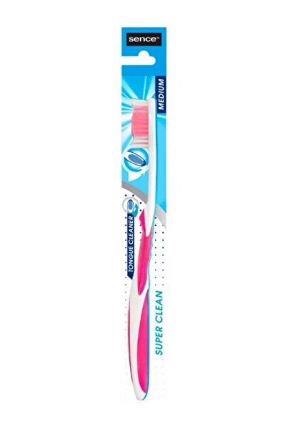 SENCE Toothbrush, Sence, Medium, Pink/White