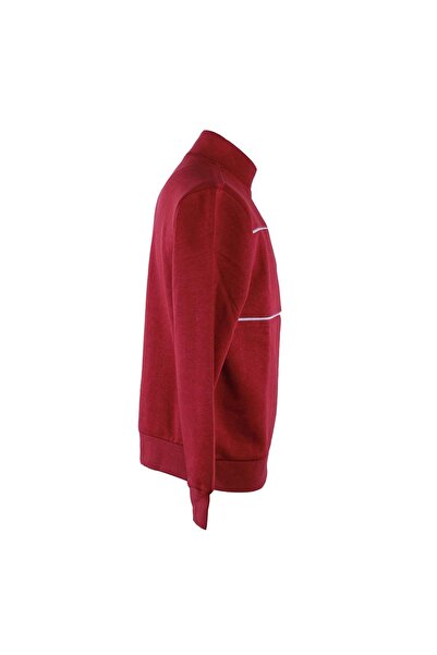 trender Half Zipper 3 Thread Burgundy Men's Sweatshirt 5720