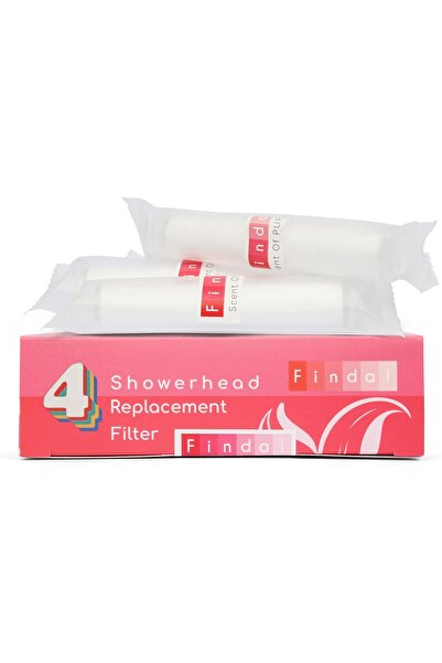 findal خراطيش إعادة تعبئة لرأس الدش وفلتر التجميل - تقلل من الكلور والرصاص وا...