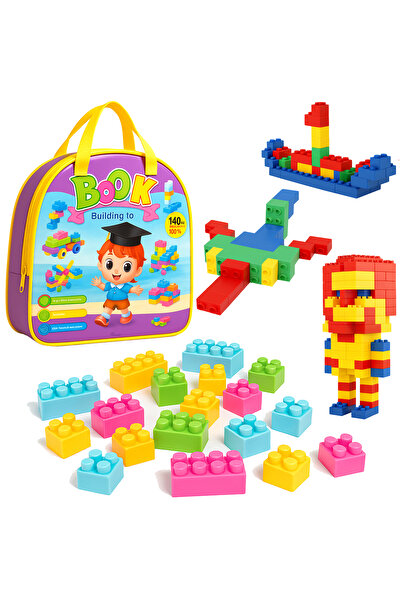 REZZOSS Plastic Building Blocks Puzzle Toy 140 Pcs – Kids Construction Block Set for Boys & Girls Kids Toy