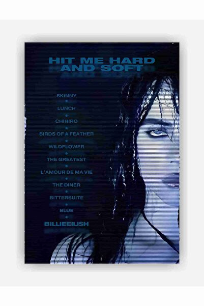 fırsatlar diyarı Billie Eilish - Poster de hârtie Hit Me Hard And Soft - Fără ramă