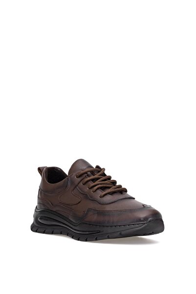 Ayakkabı Fuarı Elit Mzv291C Men's Genuine Leather Casual Shoes Brown