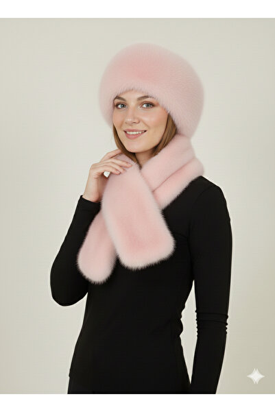 HeviStor Fur Women's Hat and Scarf Combination Stylish Design a Quality Faux Fur