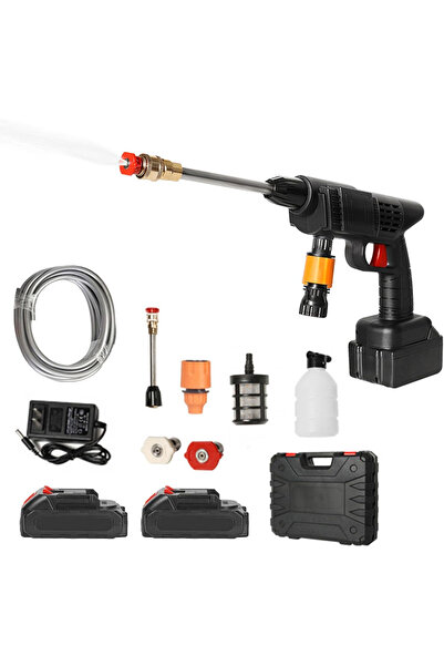 OEM Aparat de spălat cu presiune înaltă de 22 bar, furtun de 5 m, 2 baterii r...