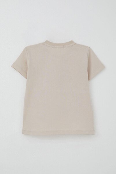 Breeze Baby Boy Shorts Set Cute Teddy Bear Printed 9 Months-3 Years, Beige