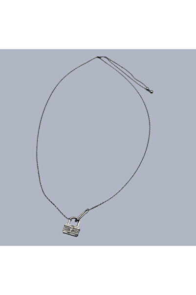 Velvet 925 Silver Necklace with Padlock Pendant – Symbol of Love and Trust