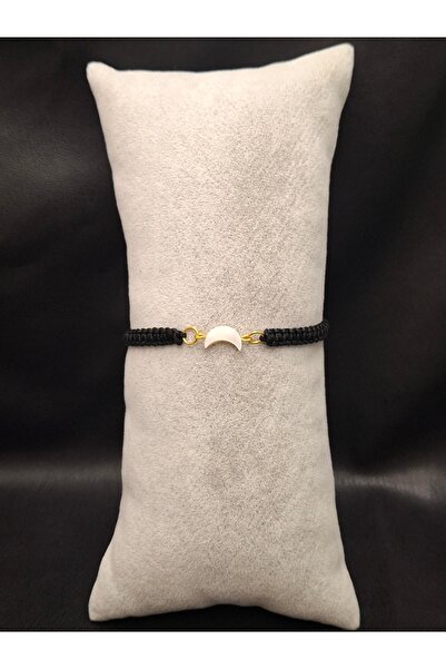 Han Ticarethane سوار مكرامية من الحجر الطبيعي على شكل هلال