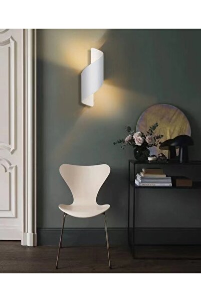 luminastar Aplica pentru exterior Spirala Alba, model arhitectural, lumina calda