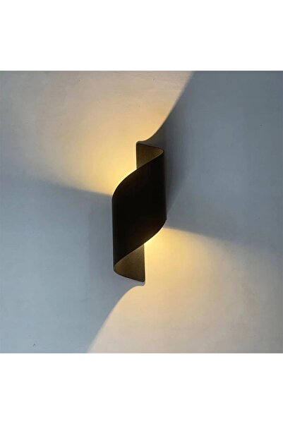 luminastar Spirala outdoor LED wall light, Grey, warm light