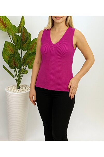 Forest Girl V yaka Kolsuz Triko