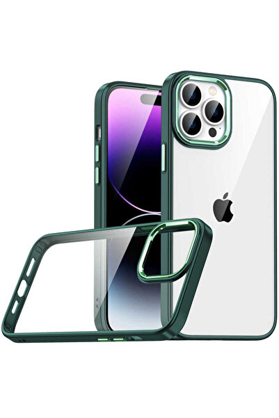 zore حافظة ASMA Flora متوافقة مع هاتف iPhone 14 Pro - أخضر