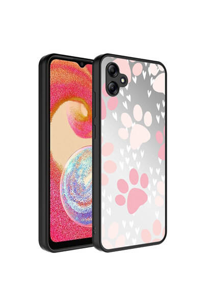 zore غطاء جوال جالاكسي A04E بتصميم مرآة لامع مع حماية للكاميرا من جوي كريتيف ...