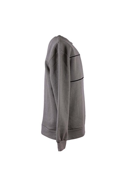 trender Üç İp Ş Fleece-Lined B Piped Khaki Men's Sweatshirt 5721