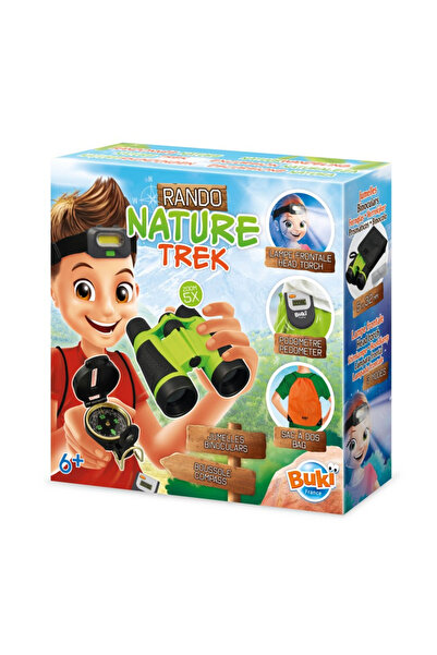 Buki France Aventură în natură - Binoclu, lampă, busolă, pedometru, set rucsac