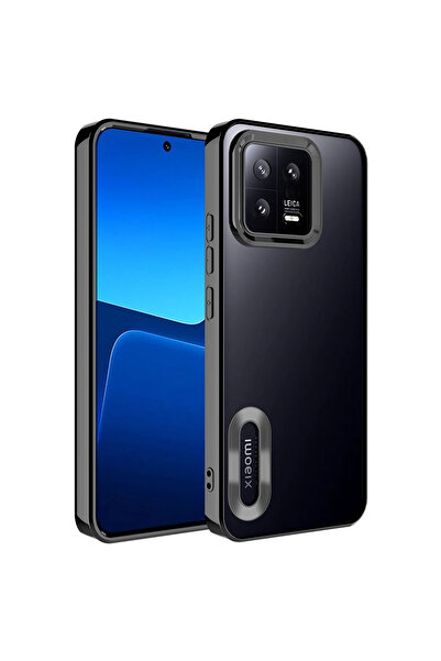 zore غطاء حماية لكاميرا هاتف Mi 13 بشعار ASMA Omega - أسود