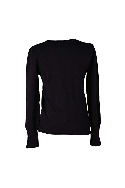 trender basic Pulover negru pentru femei cu decolteu O 26KL71A40020