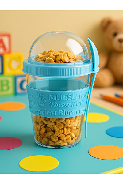 Titiz Taken Go Practical Portable Fruit Yogurt Container with Lid and Spoon