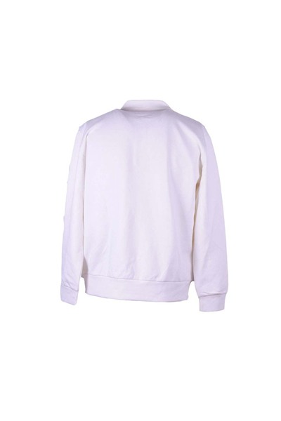 trender Double Face Collared Ecru Men's Sweatshirt 1117