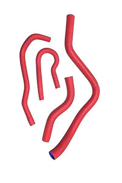 OTOVADİM Honda Civic Ies Serisi Uyumlu Radyatör Hortum Seti Kırmızı Silikon