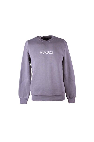 trender Μοντέλο 5 O Neck με τύπωμα Γκρι ανδρικό φούτερ 26KSS9000005