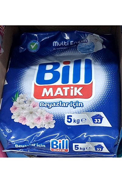 BILL Matik 5 kg Toz Deterjan Beyazlar İçin 33 Yıkama